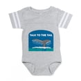 thumbnail image 1 of CafePress - FIN Whale Talk Tail - Cute Infant Baby Football Bodysuit, 1 of 3