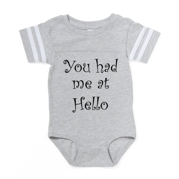CafePress - FIN You Had Me - Cute Infant Baby Football Bodysuit