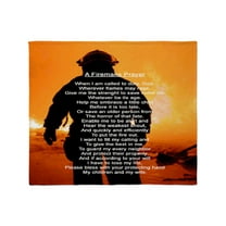 CafePress - FIREMANS PRAYER Throw Blanket - Soft Fleece Throw Blanket, 50"x60" for All Ages