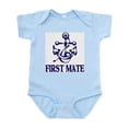 thumbnail image 1 of CafePress - FIRST MATE Infant Bodysuit - Baby Light Bodysuit, Size Newborn - 24 Months, 1 of 4