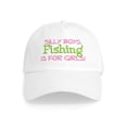 thumbnail image 1 of CafePress - FISHING IS FOR GIRLS Cap - Adjustable 100% Brushed Unisex Casual Cotton Baseball Cap, Beige, 1, 1 of 2