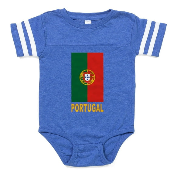 CafePress - FL Portugal_Sigg - Cute Infant Baby Football Bodysuit