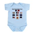 thumbnail image 1 of CafePress - FLAGS OF THE REPUBLIC Body Suit - Baby Light Bodysuit, Size Newborn - 24 Months, 1 of 4