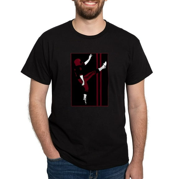 CafePress - FOOTBALL *18* {Crimson} Dark T Shirt - Men's Classic Graphic Cotton T-Shirt