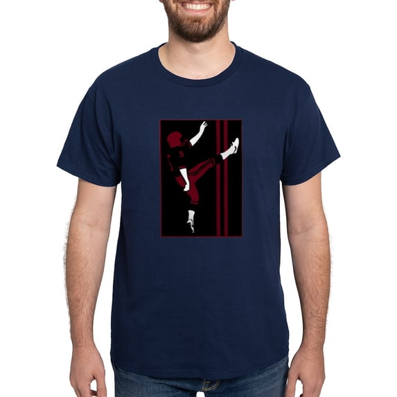 CafePress - FOOTBALL *18* {Crimson} Dark T Shirt - Men's Classic Graphic Cotton T-Shirt