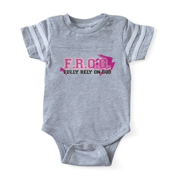 CafePress - FROG Pink - Cute Infant Baby Football Bodysuit