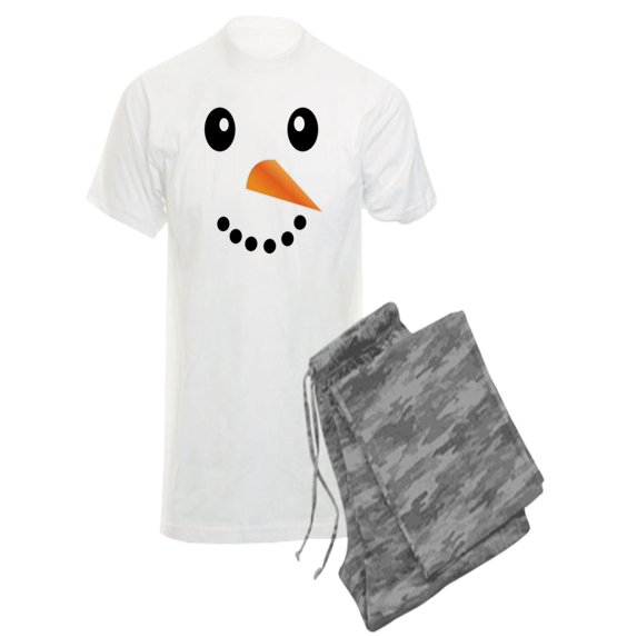 CafePress - FROSTY SNOWMAN FACE - Men's Light Pajamas