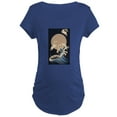 thumbnail image 1 of CafePress - FULL MOON, WAVE, RABBITS Maternity T Shirt - Maternity Dark T-Shirt, 1 of 3