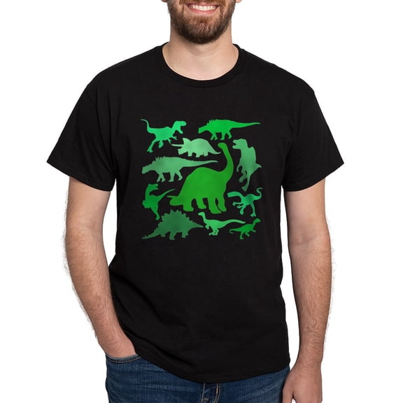 CafePress - FUN! LOTS Of DINOSAURS! Dark T Shirt - Men's Classic Graphic Cotton T-Shirt