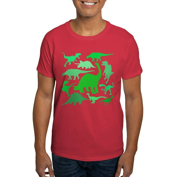 CafePress - FUN! LOTS Of DINOSAURS! Dark T Shirt - Men's Classic Graphic Cotton T-Shirt