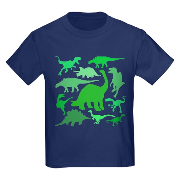 CafePress - FUN! LOTS Of DINOSAURS! Kids Dark T Shirt - Dark T-Shirt Kids XS-XL