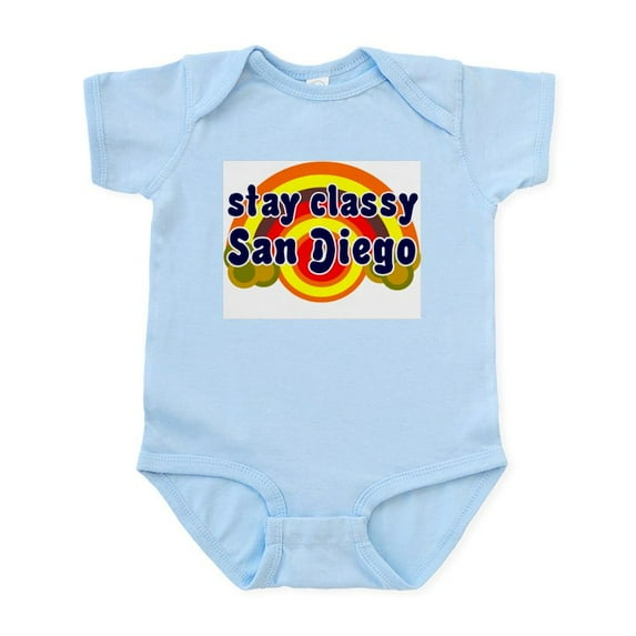 CafePress - FUNNY SHIRT STAY CLASSY SAN DIEGO T SHIRT GIFT Inf - Baby Light Bodysuit, Size Newborn - 24 Months