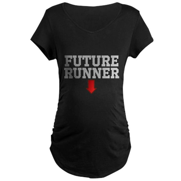 CafePress - FUTURE RUNNER Maternity T Shirt - Maternity Dark T-Shirt