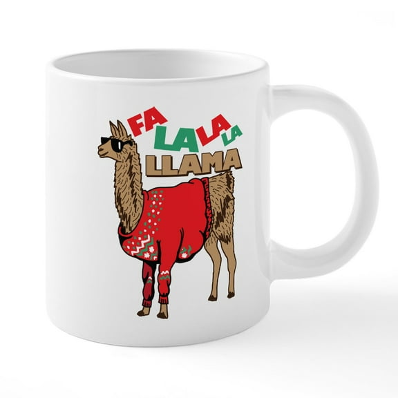 CafePress - Fa La La Llama - 20 Oz White Ceramic Mega Mug