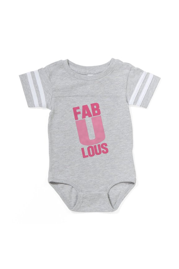 - Fab U Lous - Cute Infant Baby Football Bodysuit