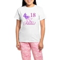 thumbnail image 1 of CafePress - Fabulous 18Th Birthday For Girls Women's Light Paj - Women's Short Sleeve Print T-Shirt and Pants Light Cotton Pajama Set, 1 of 7