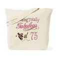 thumbnail image 1 of CafePress - Fabulous 75Th Birthday Butterfly - Unisex Canvas Tote Bag, Beige, 1-Piece, 1 of 8