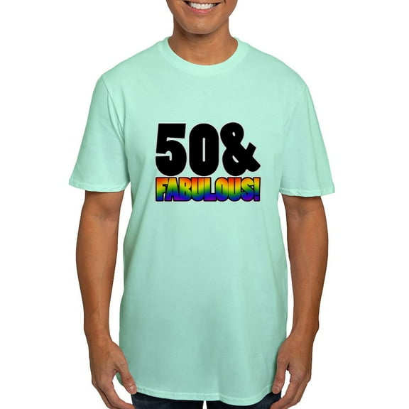 CafePress - Fabulous Gay 50Th Birthday Men's Fitted T Shirt (D - Men's Fitted T-Shirt