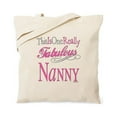 thumbnail image 1 of CafePress - Fabulous Nanny Tote Bag - Unisex Canvas Tote Bag, Beige, 1-Piece, 1 of 7