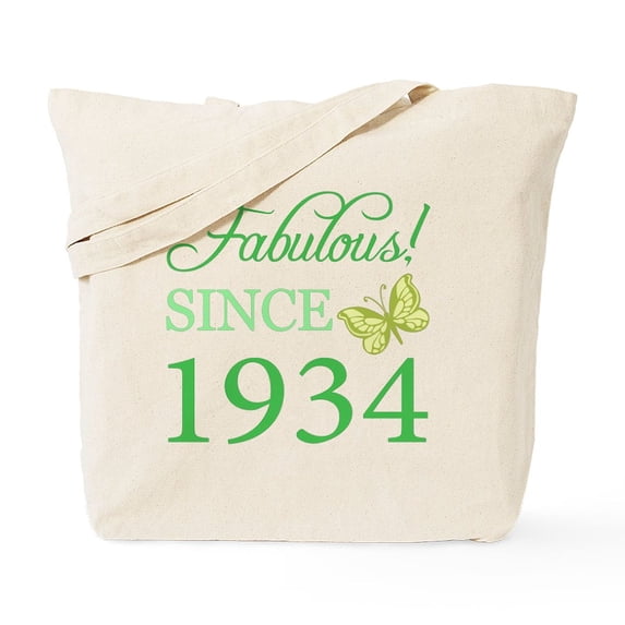 CafePress - Fabulous Since 1934 Tote Bag - Unisex Canvas Tote Bag, Beige, 1-Piece