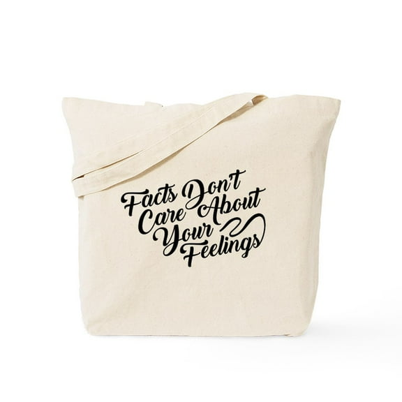 CafePress - Facts Dont Care Tote Bag - Unisex Canvas Tote Bag, Beige, 1-Piece
