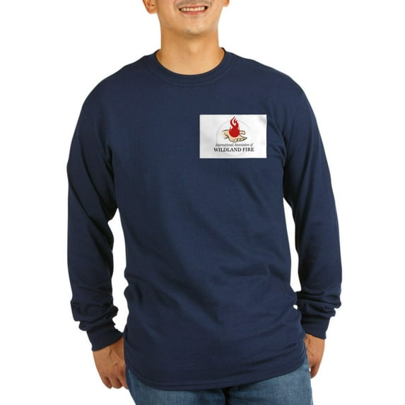 CafePress - Faded IAWF Circle Logo Long Sleeve T Shirt - Long Sleeve Dark T-Shirt