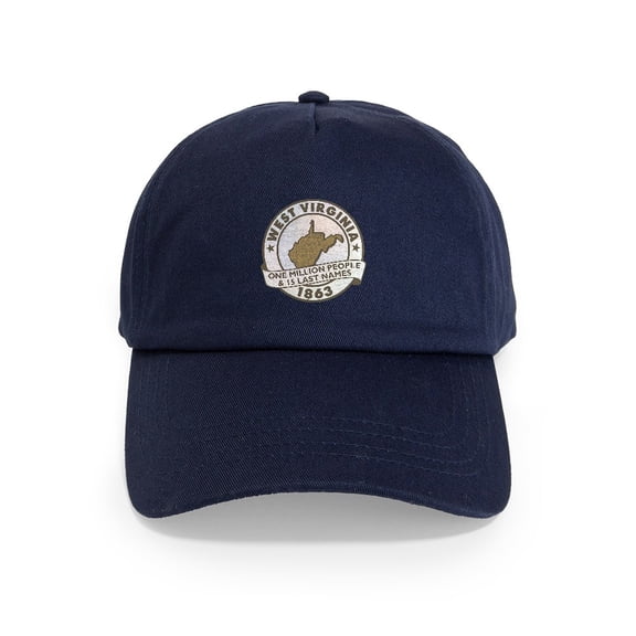 CafePress - Faded West Virginia - Adjustable 100% Brushed Unisex Casual Cotton Baseball Cap, Beige, 1