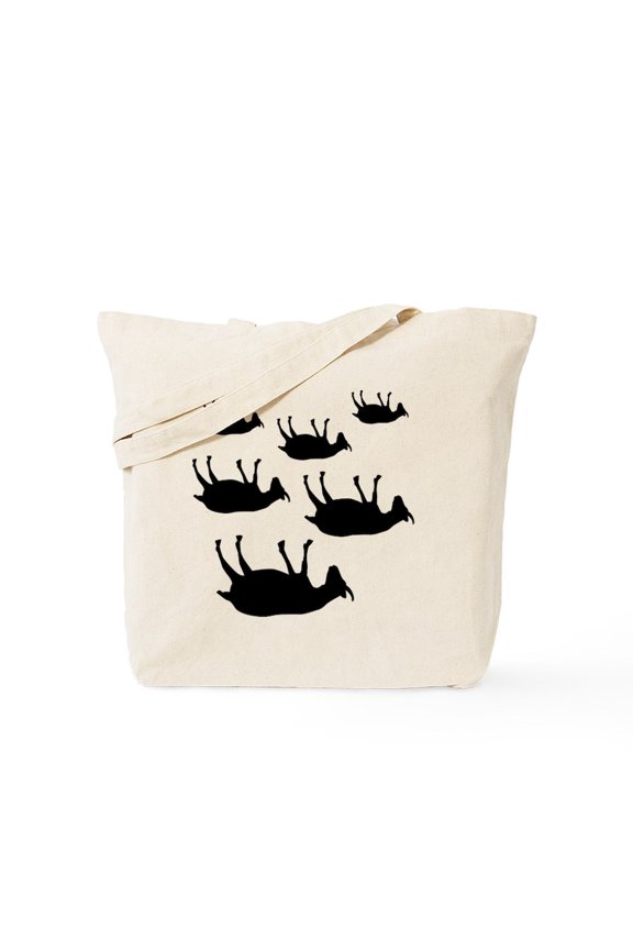 - Fainting Goats Tote Bag - Unisex Canvas Tote Bag, Beige, 1-Piece