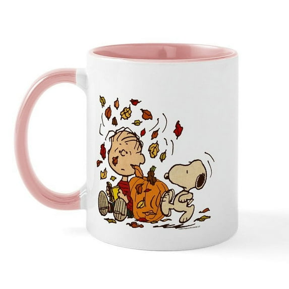 CafePress - Fall Peanuts Mug - 11 oz Ceramic Mug - Novelty Coffee Tea Cup