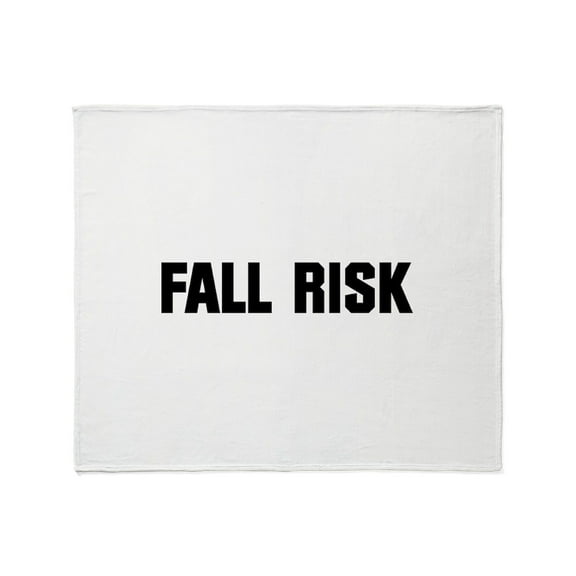 CafePress - Fall Risk Throw Blanket - Soft Fleece Throw Blanket, 50"x60" for All Ages