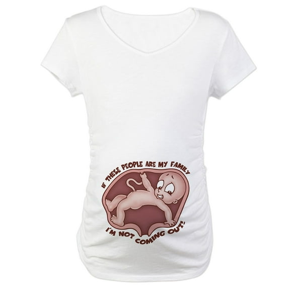CafePress - Familiophobia Maternity T Shirt - Cotton Maternity T-shirt, Cute & Funny Pregnancy Tee