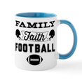 thumbnail image 1 of CafePress - Family Faith Football - 11 oz Ceramic Mug - Novelty Coffee Tea Cup, 1 of 4