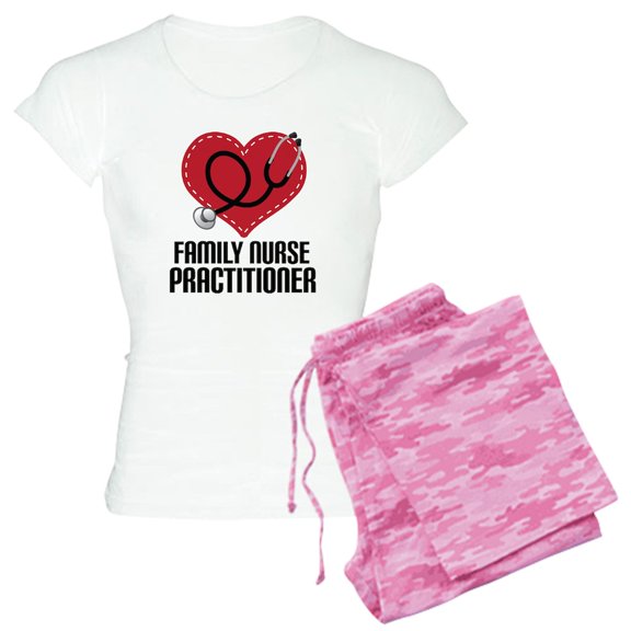 CafePress - Family Nurse Practitioner Cute Pajamas - Women's Short Sleeve Print T-Shirt and Pants Light Cotton Pajama Set