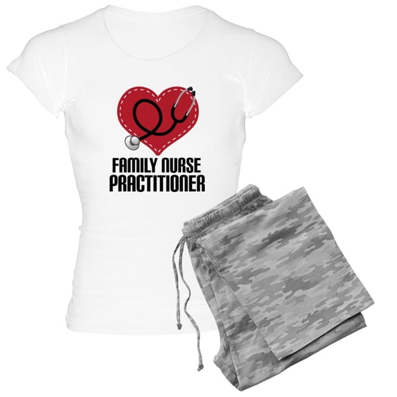 CafePress - Family Nurse Practitioner Cute Pajamas - Women's Short Sleeve Print T-Shirt and Pants Light Cotton Pajama Set