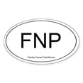 thumbnail image 1 of CafePress - Family Nurse Practitioner Oval Sticker - Sticker (Oval), 1 of 1