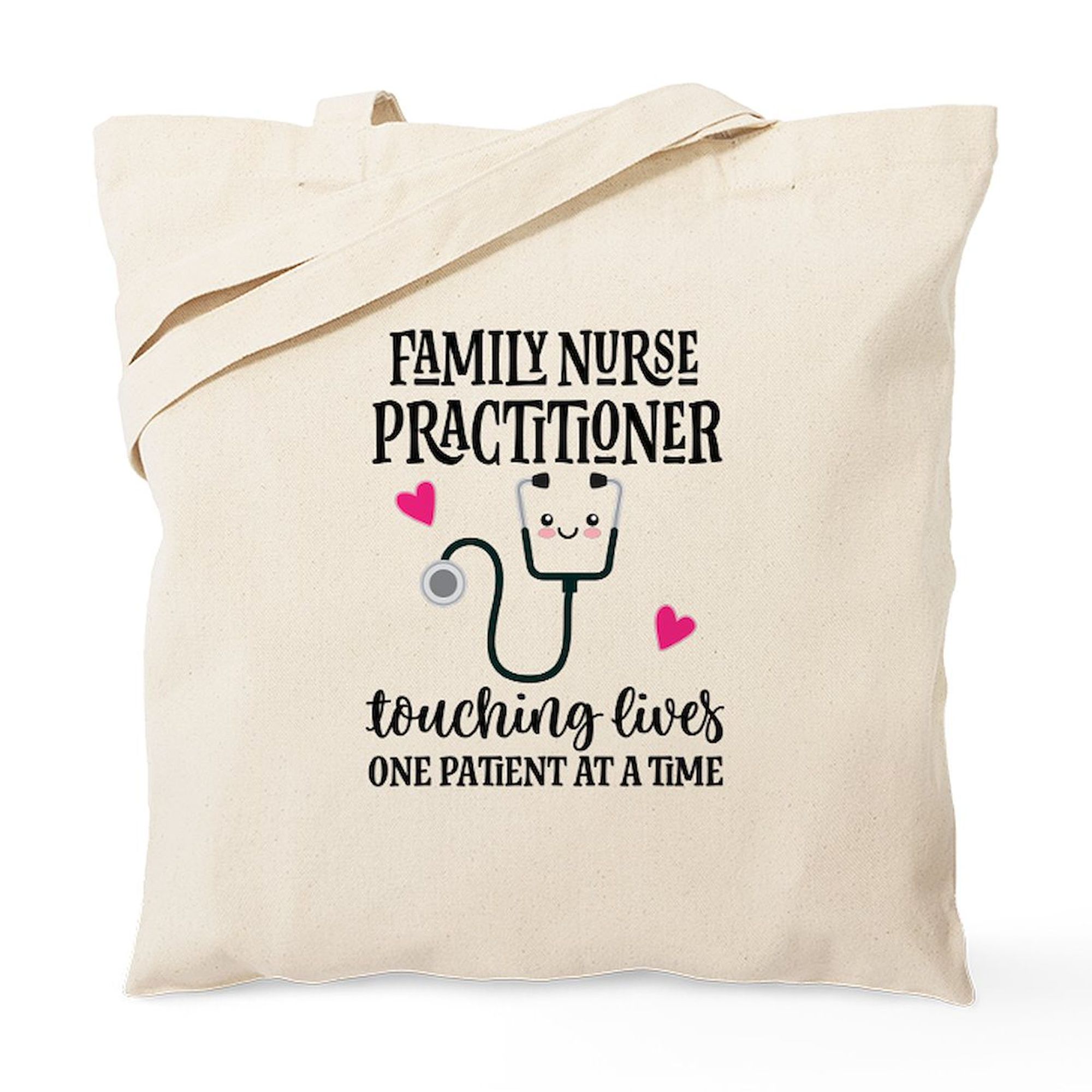 CafePress Nurse Practitioner Tote Bag - Natural Canvas Reusable Shopping Bag With Professionally Printed Design