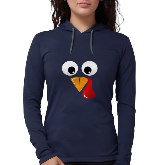CafePress - Family Thanksgiving Day Turkey Face Women's Hoode - Womens Hooded Shirt