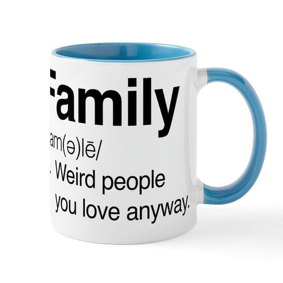 CafePress - Family Weird People Mug - 11 oz Ceramic Mug - Novelty Coffee Tea Cup