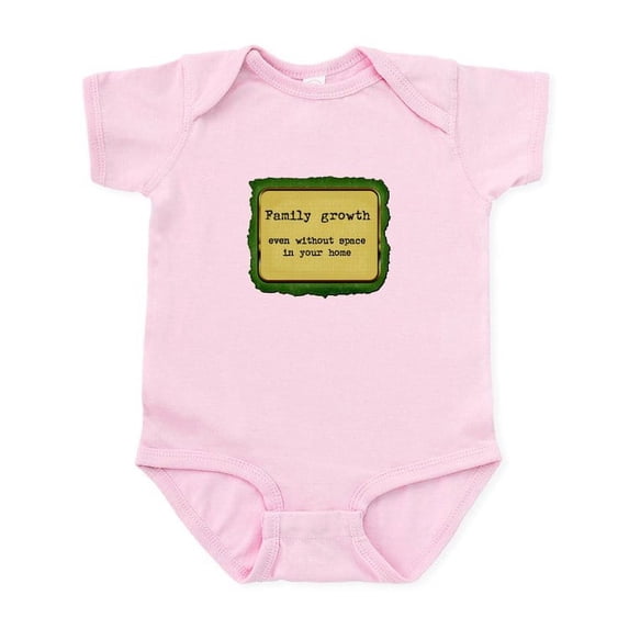 CafePress - Familygrowth Infant Bodysuit - Baby Light Bodysuit, Size Newborn - 24 Months