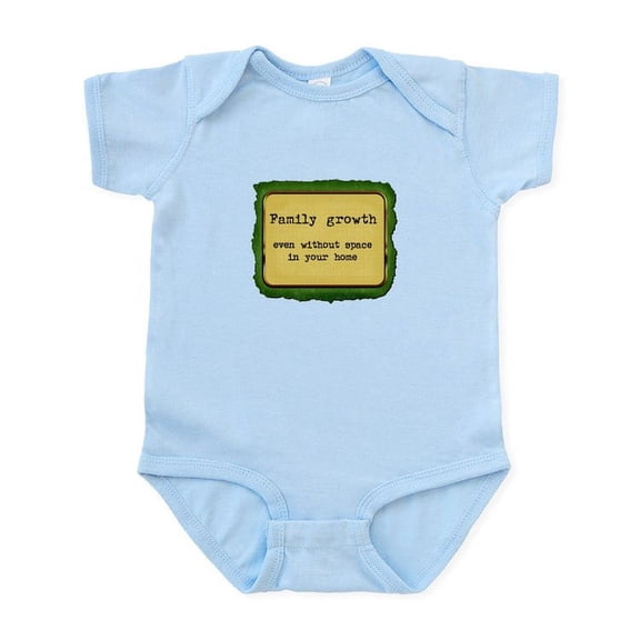 CafePress - Familygrowth Infant Bodysuit - Baby Light Bodysuit, Size Newborn - 24 Months