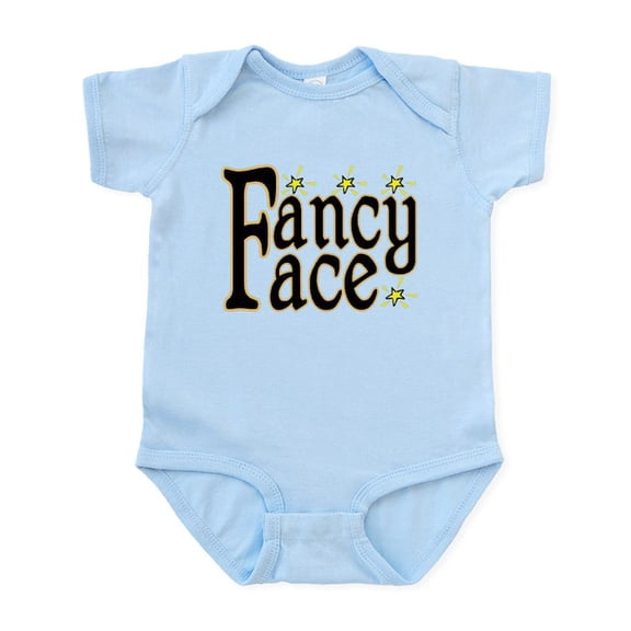 CafePress - Fancy Face Infant Bodysuit - Baby Light Bodysuit, Size Newborn - 24 Months