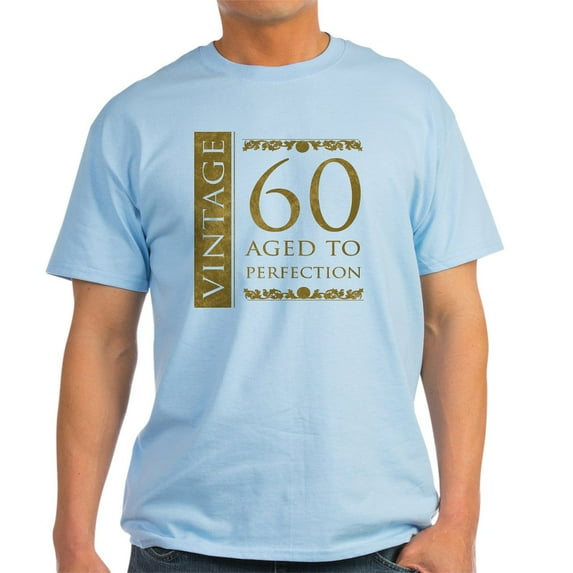 CafePress - Fancy Vintage 60Th Birthday Light T Shirt - Men's Classic Graphic T-Shirt