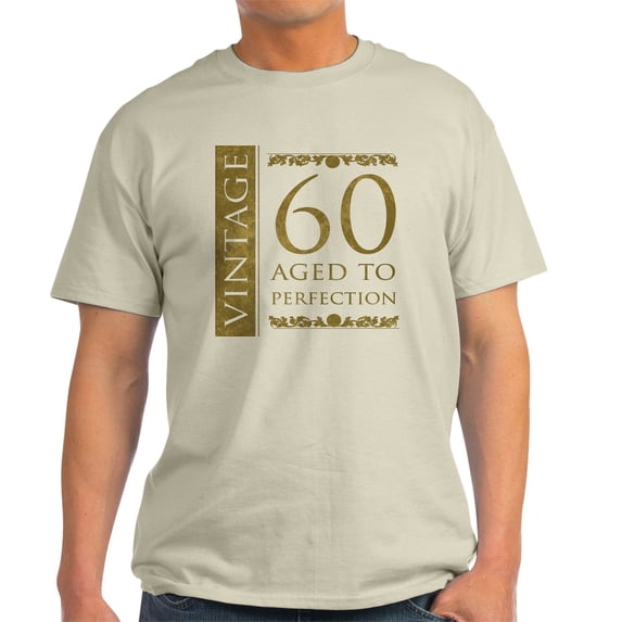 CafePress - Fancy Vintage 60Th Birthday Light T Shirt - Men's Classic Graphic T-Shirt