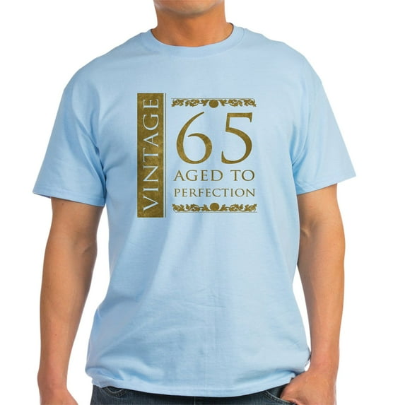 CafePress - Fancy Vintage 65Th Birthday Light T Shirt - Men's Classic Graphic T-Shirt