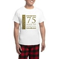 thumbnail image 1 of CafePress - Fancy Vintage 75Th Birthday Men's Light Pajamas - Men's Light Loose Fit Cotton Pajama Set, 1 of 7