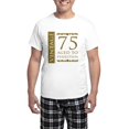 thumbnail image 1 of CafePress - Fancy Vintage 75Th Birthday Men's Light Pajamas - Men's Light Loose Fit Cotton Pajama Set, 1 of 7
