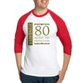 thumbnail image 1 of CafePress - Fancy Vintage 80Th Birthday Baseball Jersey - Cotton Baseball Jersey, 3/4 Raglan Sleeve Shirt, 1 of 4