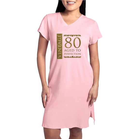 CafePress - Fancy Vintage 80Th Birthday - Women's Nightshirt