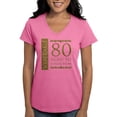thumbnail image 1 of CafePress - Fancy Vintage 80Th Birthday Women's V Neck Dark T - Women's V-Neck Dark T-Shirt, 1 of 3