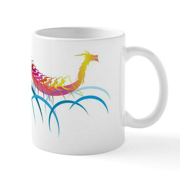 CafePress - Fantastic Dragon Boat Mug - 11 oz Ceramic Mug - Novelty Coffee Tea Cup